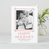 Minimale foto van Lijst met snoepriet Feestdagenkaart (Staand voorkant)