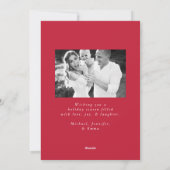 Minimale foto van Lijst met snoepriet Feestdagenkaart (Achterkant)