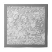 Minimale foto van moderne grijze rand tegeltje (Voorkant)