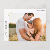 Minimale foto van Moderne Retro-Lijst Feestdagenkaart (Voorkant)