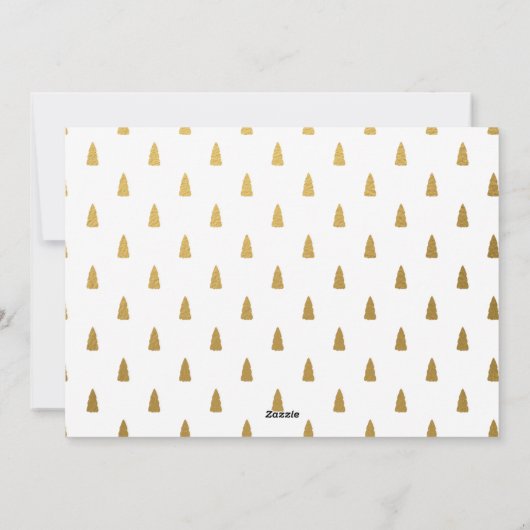 Minimale foto van Moderne Retro-Lijst Feestdagenkaart (Achterkant)