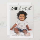 Minimale foto van nederful Black Birthday Kaart (Voorkant)