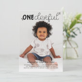 Minimale foto van nederful Black Birthday Kaart (Staand voorkant)