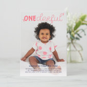 Minimale foto van nederige roze op zaterdag kaart (Staand voorkant)