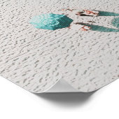 Minimale foto van strand en oceaan poster (Hoek)