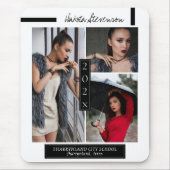 Minimale foto van zwart-wit Afstuderen Muismat (Voorkant)