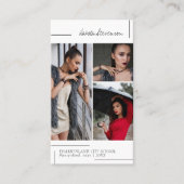 Minimale foto van zwart-wit Afstuderen Visitekaartje (Voorkant)