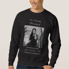 Minimale foto viering van het leven begrafenismonu trui