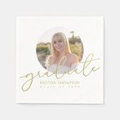 Minimale foto voor Afstudeerder Gold Calligraphy a Servet (Voorkant)