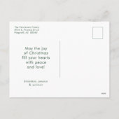 Minimale foto voor vrolijk kerstfeest feestdagenkaart (Achterkant)