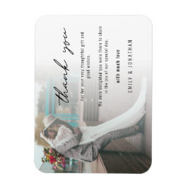 Minimale foto-weddenschap Bedankt Magneet