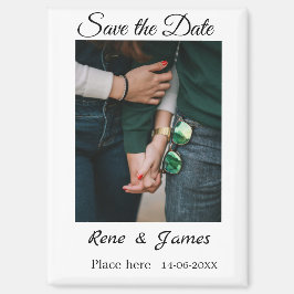 Minimale foto witte zwarte klassieke elegante bewa magneet