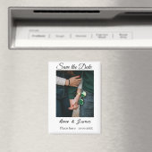 Minimale foto witte zwarte klassieke elegante bewa magneet (Insitu (Vaatwasser))