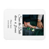 Minimale foto witte zwarte klassieke elegante bewa magneet (Horizontaal)