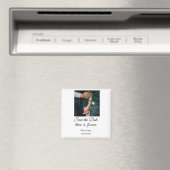 Minimale foto witte zwarte klassieke elegante bewa magneet (Insitu (Vaatwasser))