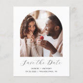 Minimale Fotoboog Script Save the Date Budget (Voorkant)