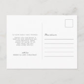 Minimale fotobruiloft Dank u Briefkaart (Achterkant)