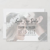 Minimale fotobruiloft Opslaan datum Save The Date (Voorkant)