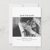 Minimale fotobruiloft Opslaan datum Save The Date (Voorkant)