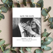 Minimale fotobruiloft Opslaan datum Save The Date