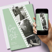 Minimale fotocabine, behalve de datumuitnodiging save the date