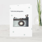 Minimale fotocamera Beste fotograaf op zaterdag Kaart (Voorkant)