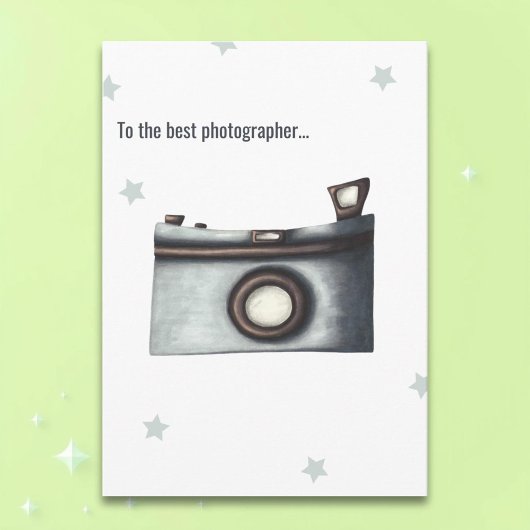 Minimale fotocamera Beste fotograaf op zaterdag Kaart
