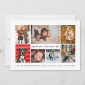 Minimale fotocollage feestdagenkaart (Voorkant)