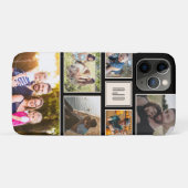 Minimale fotocollage voor moderne monogram Case-Mate iPhone case (Achterkant (horizontaal))