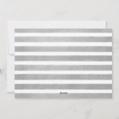 Minimale fotocollage voor vakanties | Zilveren str Feestdagenkaart (Achterkant)