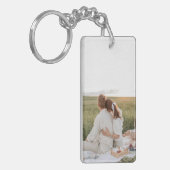 Minimale fotodrive Veilig Ik hou van jou Sleutelhanger (Voorkant Links)