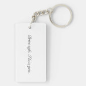 Minimale fotodrive Veilig Ik hou van jou Sleutelhanger (achterkant)