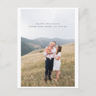 Minimale fotofeestbriefkaart briefkaart