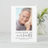 Minimale fotogedenkdienst programmakaart (Staand voorkant)