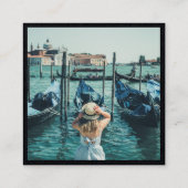 Minimale fotograaf social media Instagram kraft Contactkaartje (Achterkant)