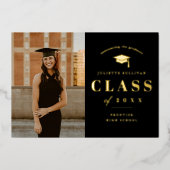 Minimale fotograafpartij folie uitnodiging (Voorkant)