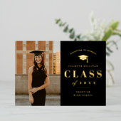 Minimale fotograafpartij folie uitnodiging (Staand Voorkant)