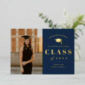 Minimale fotograafpartij folie uitnodiging (Staand Voorkant)