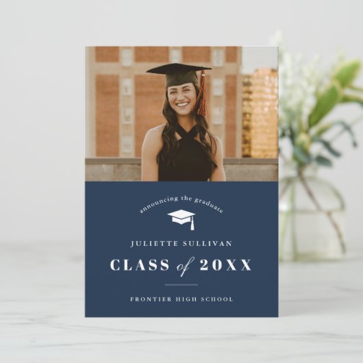 Minimale fotograafpartij kaart (Staand voorkant)