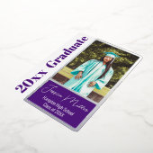 Minimale fotograduatiefestiviteit folie uitnodiging (Gedraaid)