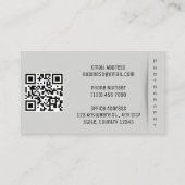 Minimale fotografie Eenvoudige foto Visitekaartje (Achterkant)