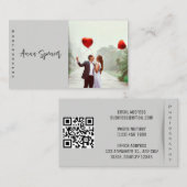 Minimale fotografie Eenvoudige foto Visitekaartje (Voorkant / Achterkant)