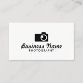 Minimale fotografie Logo fotografie Visitekaartje (Voorkant)