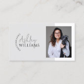 Minimale fotografie QR-code Visitekaartje (Voorkant)