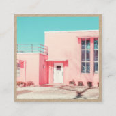 Minimale fotografie social media Instagram kraft Contactkaartje (Achterkant)