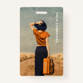 Minimale fotografie, volledige foto Eenvoudig Badge (Voorkant)