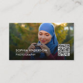 Minimale fotografie Volledige foto Eenvoudig bedri Visitekaartje (Voorkant)