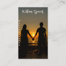 Minimale fotografie Volledige foto Eenvoudig bedri Visitekaartje