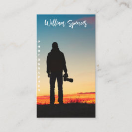 Minimale fotografie Volledige foto Eenvoudig bedri Visitekaartje