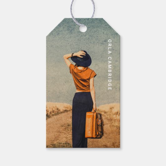 Minimale fotografie, volledige foto Eenvoudig Cadeaulabel (Voorkant)